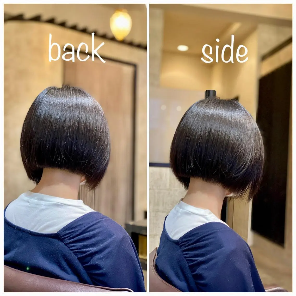 ショート ワンレンボブ ボブ 宮城 将大のヘアスタイル
