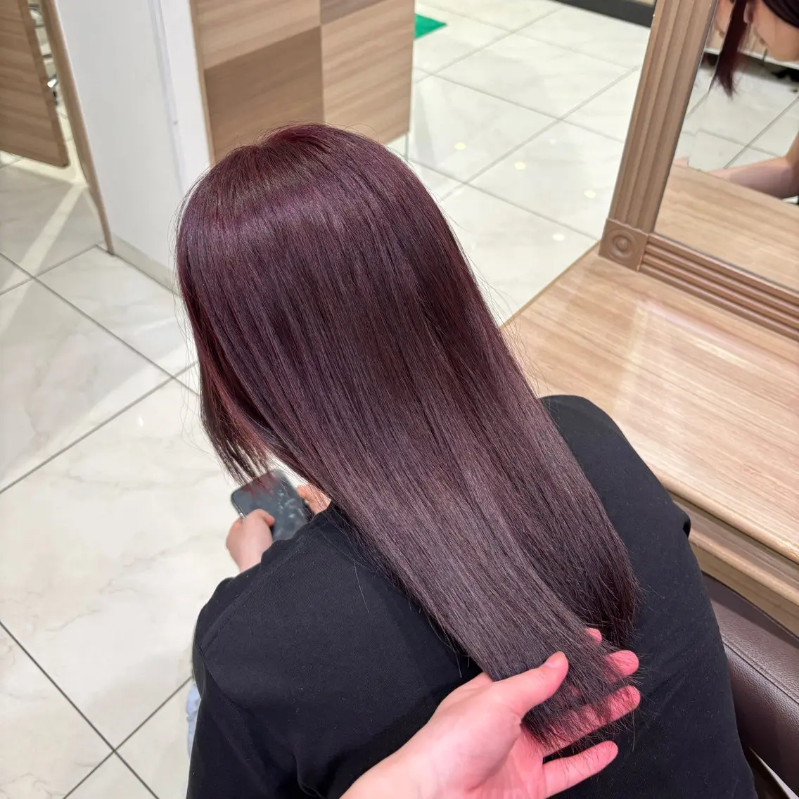 セミロング カラー ダブルカラー ラベンダーカラー ブリーチカラー/ダブ ルカラー/みゆ🩰のヘアスタイル