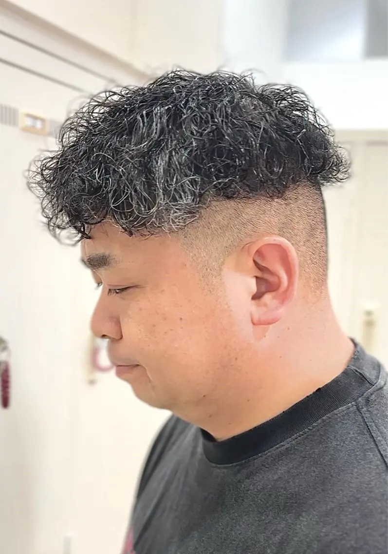 パーマ メンズ メンズパーマ 刈り上げ 波巻きパーマ スパイラルパーマ カット パーマ 🩵波巻き／ツイスパ HARU💎のヘアスタイル