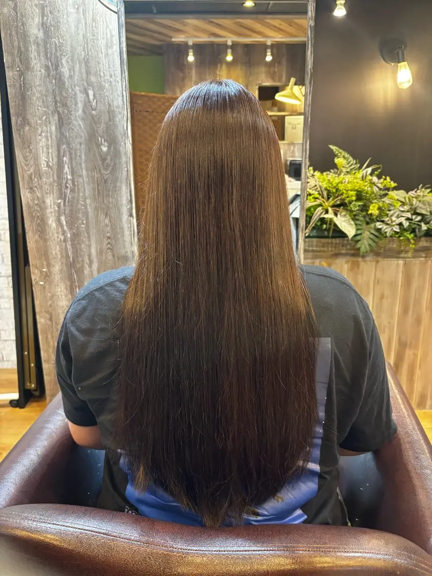 ロング カラー 上田 良夢のヘアスタイル