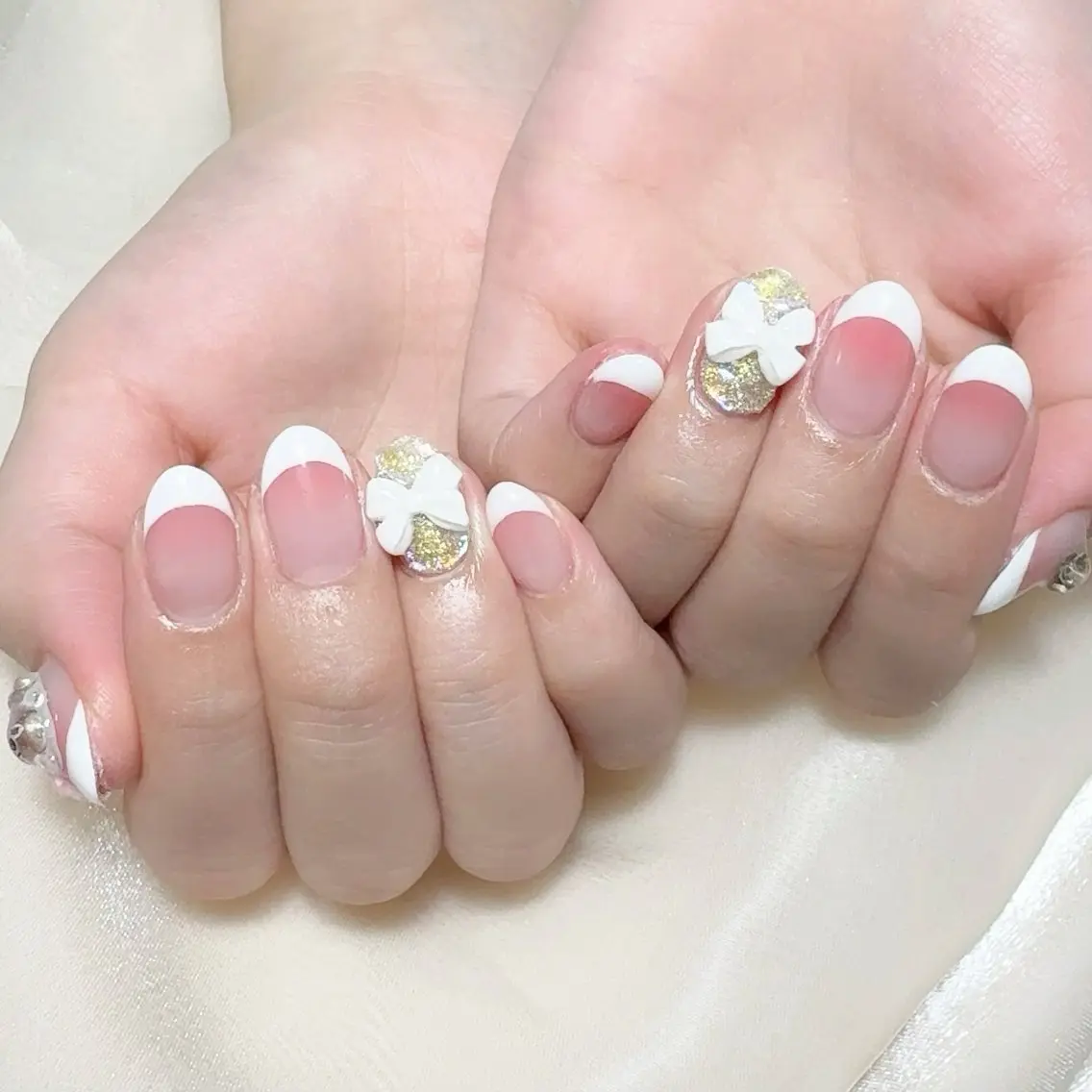メンズ ネイル メンズ韓国風 アートネイル オーロラネイル ガーリー キラキラネイル ハンドネイル Nail salon 木にいるのネイルデザイン