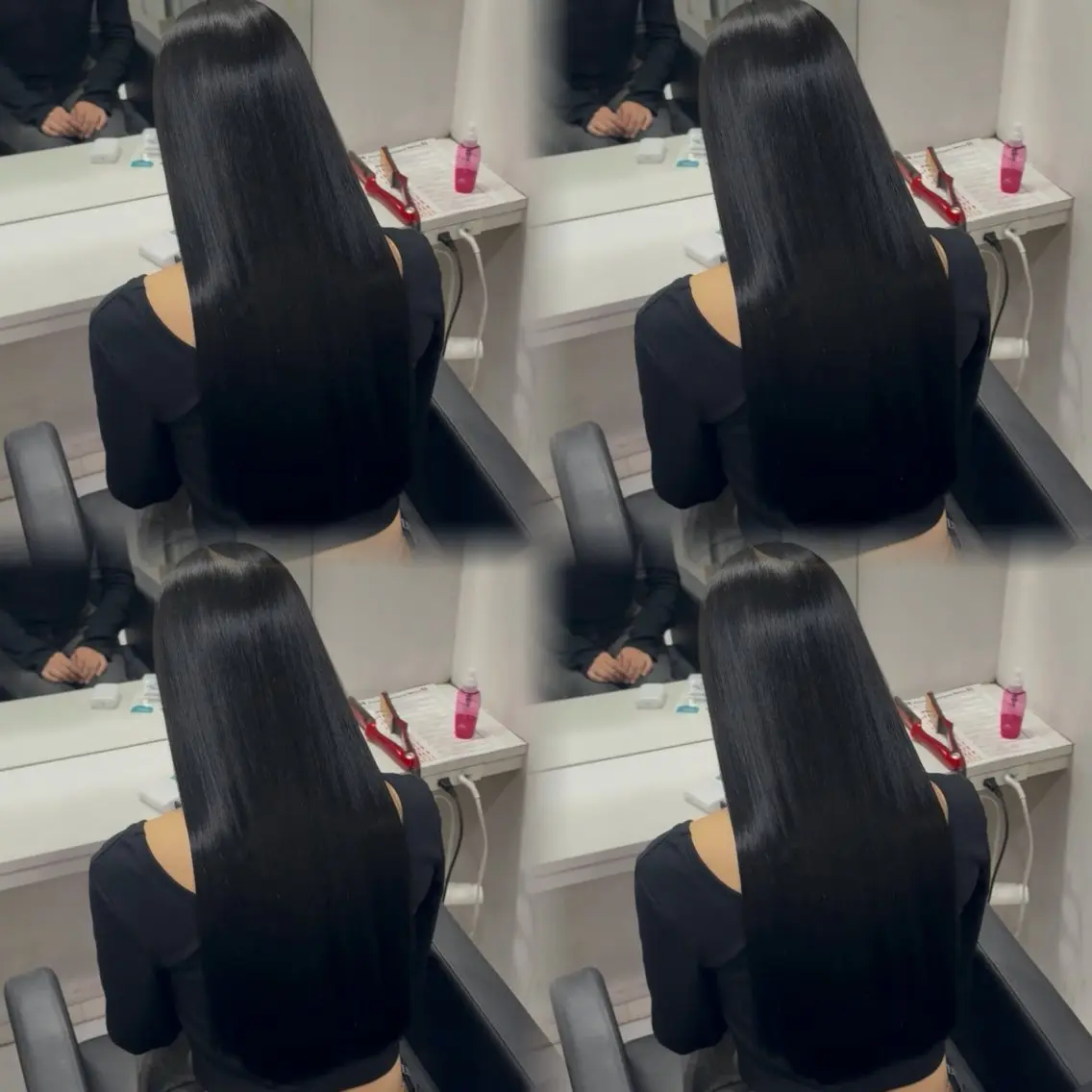 ロング カラー ヘアカラー トリートメント 🦋REISA🦋 エクステ×ハイトーンのヘアスタイル