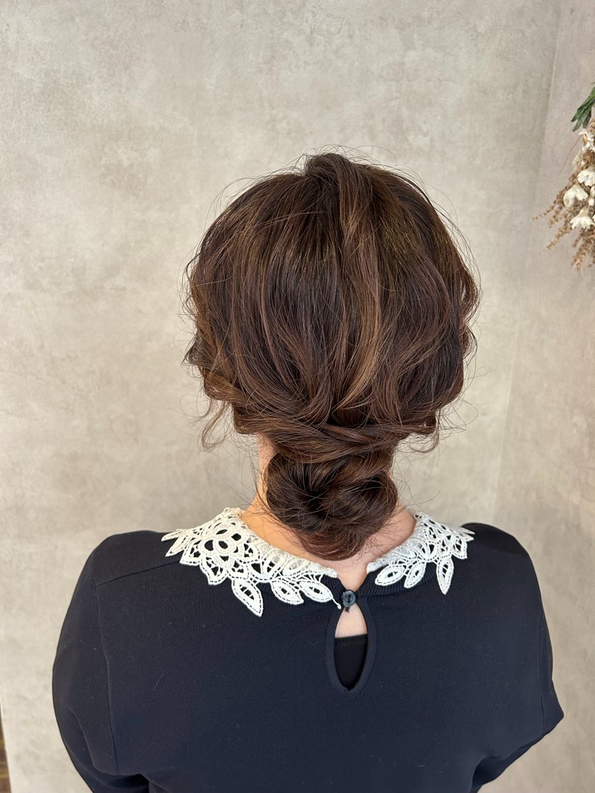 ロング わかまつ　ももみ 🕊️/ヘアセットのヘアスタイル