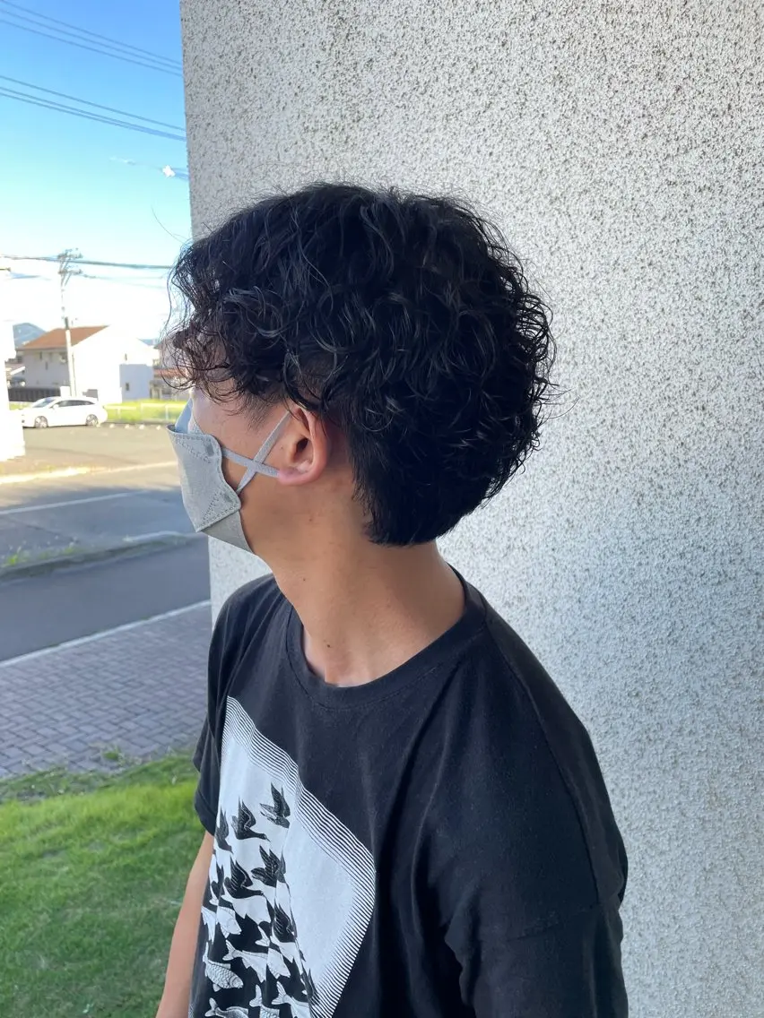 ショート カット パーマ 藤村 翔充のヘアスタイル