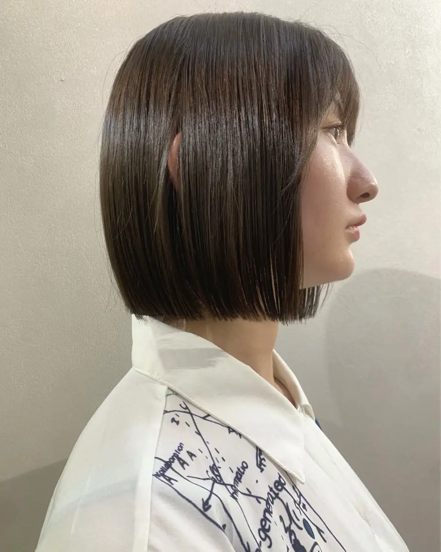 ショート ボブ カット トリートメント hubhair レイヤー/透明感のヘアスタイル