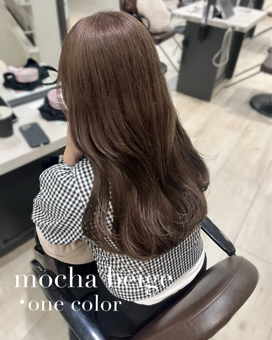 カラー ベージュカラー 透明感カラー モカベージュ 上品モテガーリー Rena🎀のヘアスタイル