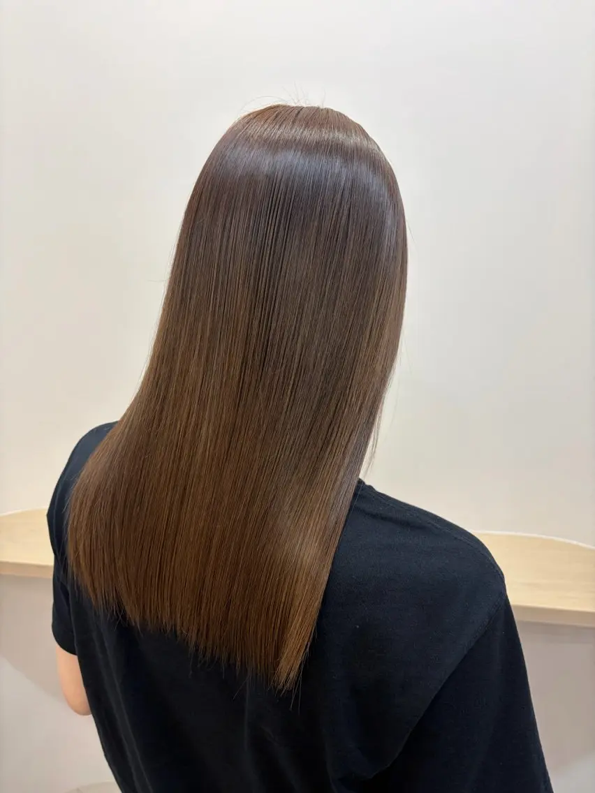 セミロング 髪質改善 トリートメント ヘアカラー トリートメント 髪質改善/縮毛矯正/ 艶カラー/登貴のヘアスタイル