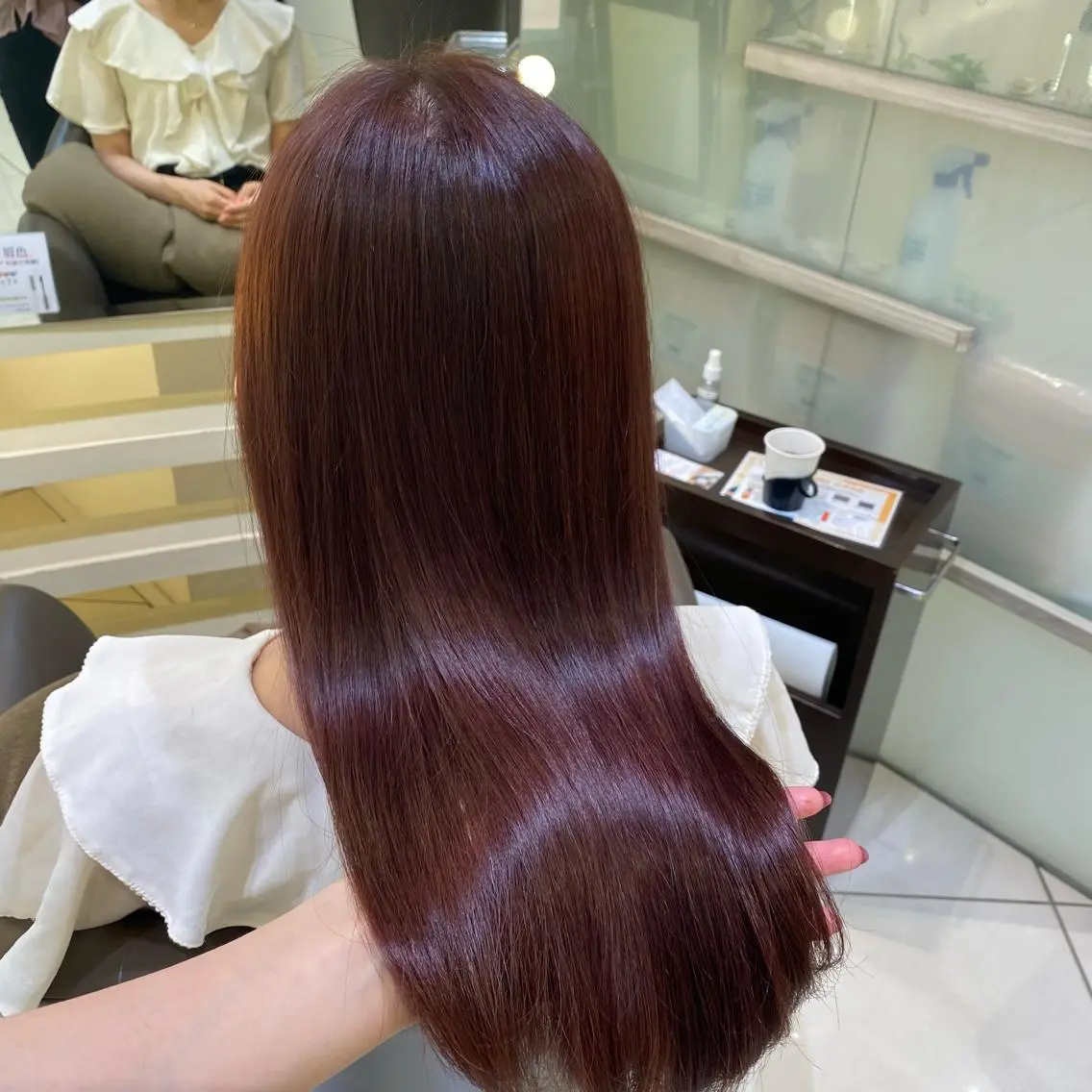 ロング カラー 銀座メンズ専門🖤 叶奈々のヘアスタイル