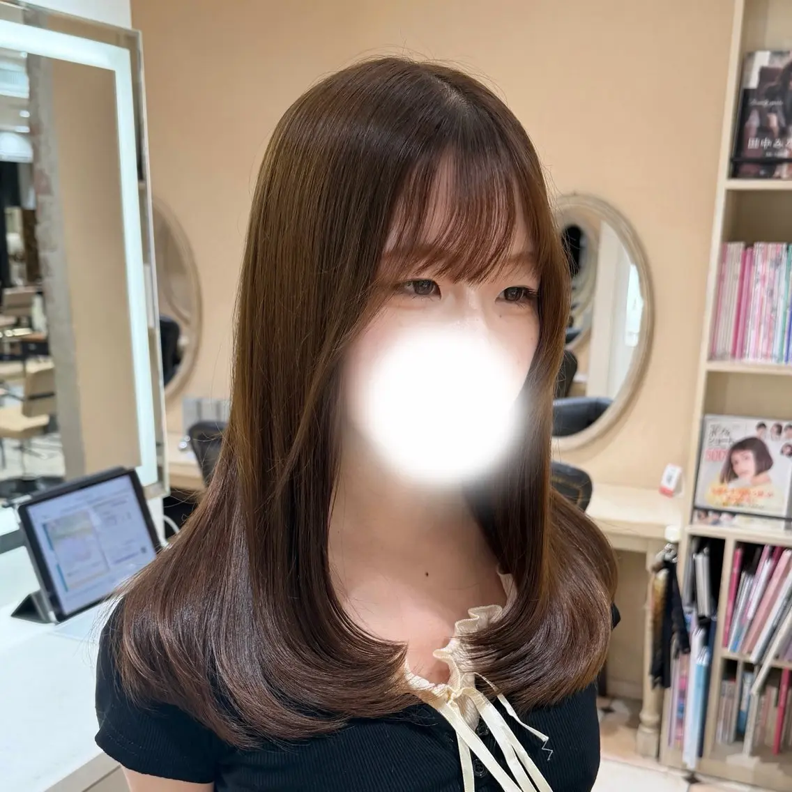 ロング 齋藤 俊知のヘアスタイル