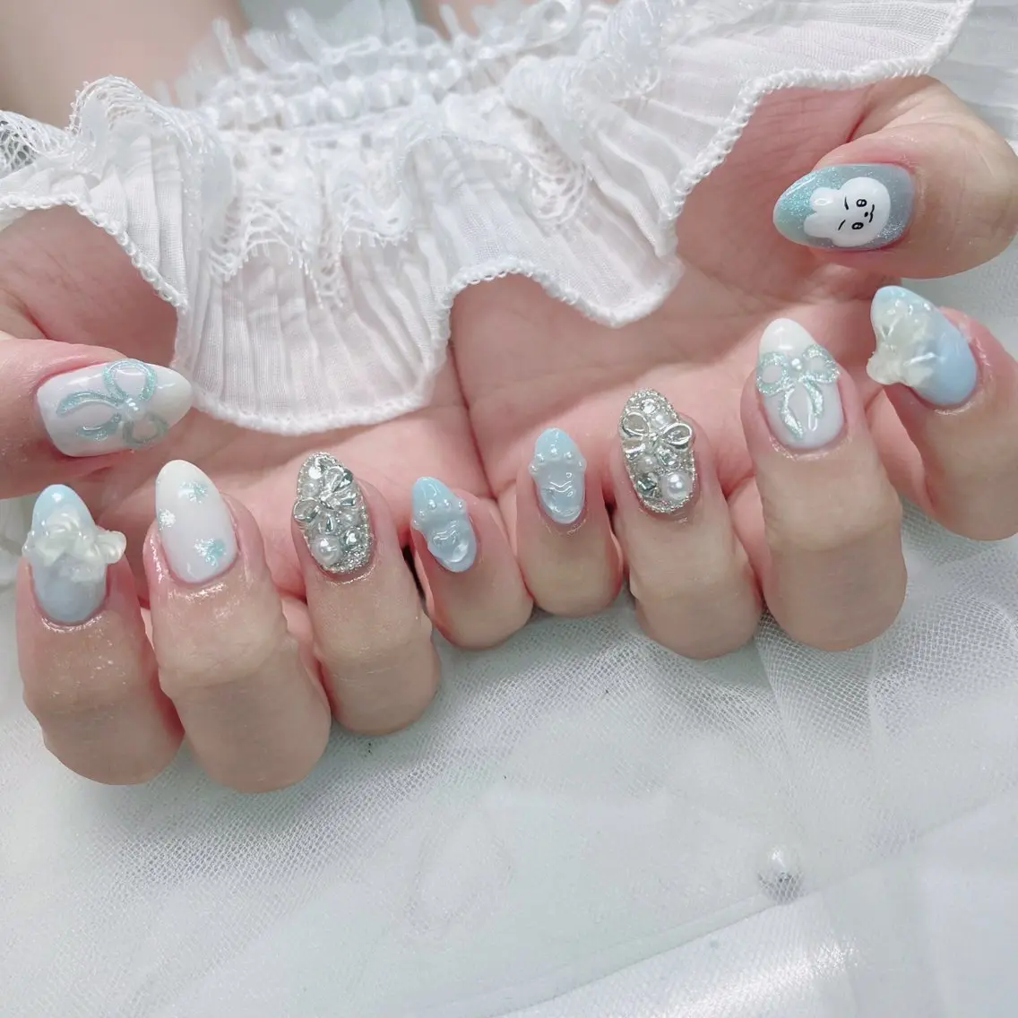 ネイル アートネイル ハンドネイル piyo 🌼*・のネイルデザイン