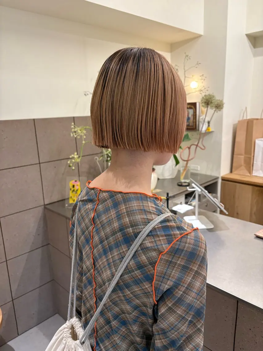 ショート ヘアカラー トリートメント natsuki /HUIのヘアスタイル