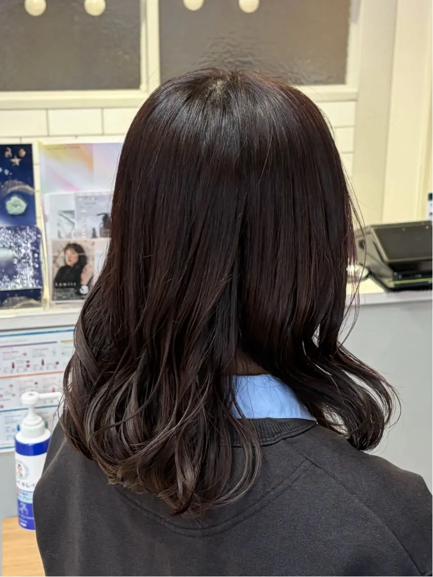 ミディアム カット ヘアカラー トリートメント ☁️横山 翔🫧のヘアスタイル