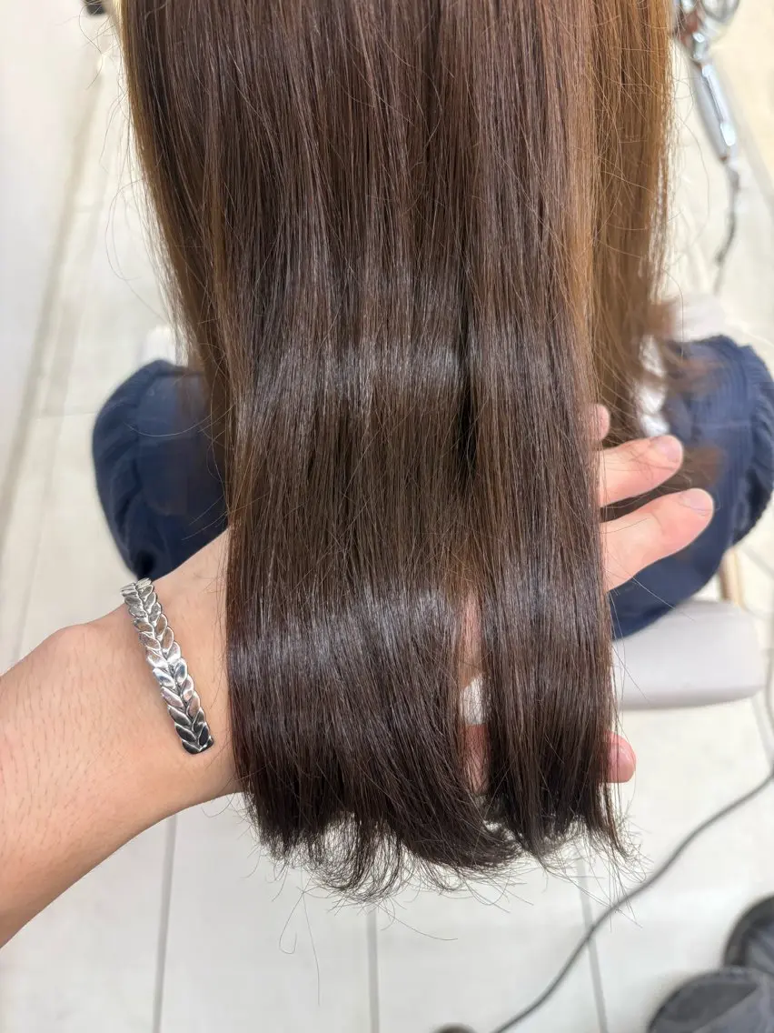 ミディアム ヘアカラー トリートメント 透明感カラー🌈 sena✨のヘアスタイル