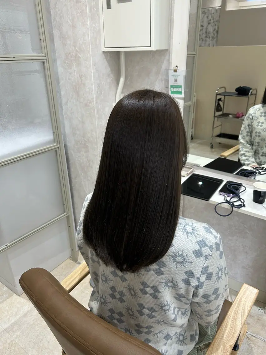ミディアム カラー カット ヘアカラー トリートメント ヘアセット 💙まこと💙艶 カラー(Rico)のヘアスタイル