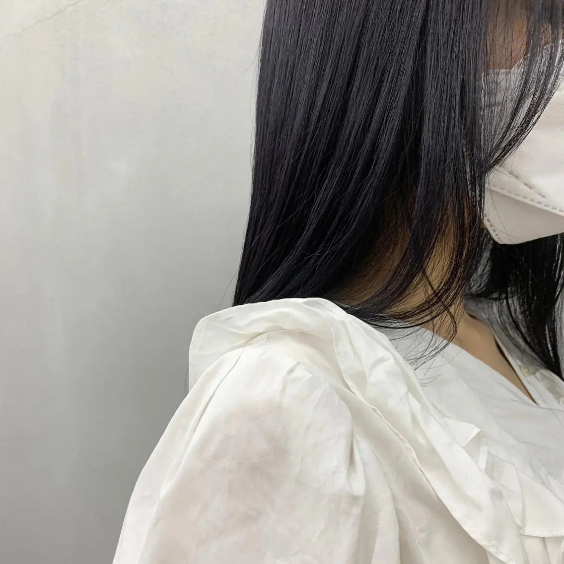 セミロング カラー ベージュカラー バイオレットカラー 🌱小顔魅せショート 髪質改善カラー/泉綺のヘアスタイル