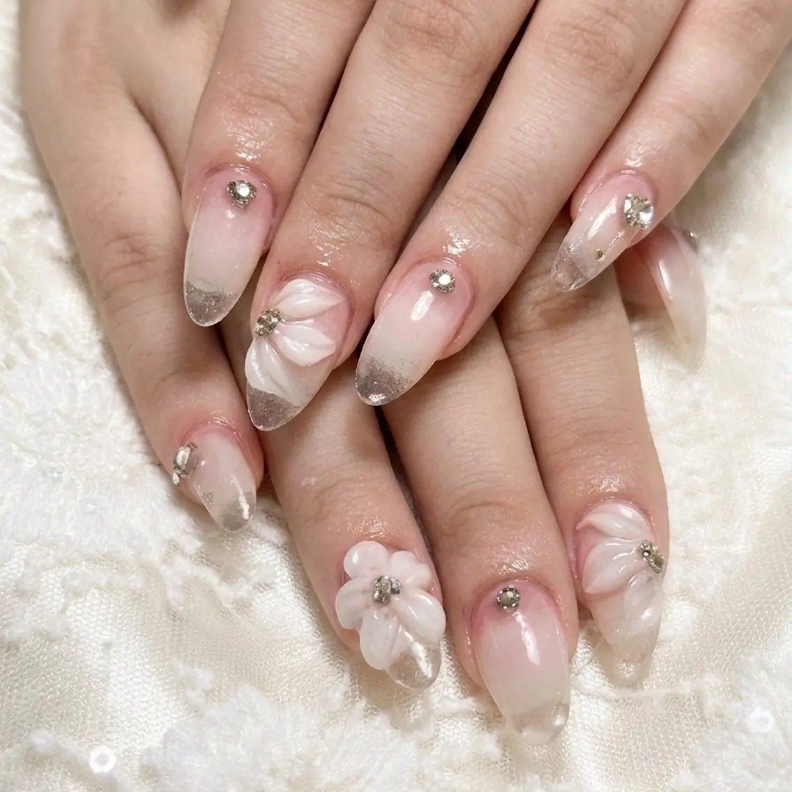 ネイル キラキラネイル ストーンネイル Michan Nailのネイルデザイン