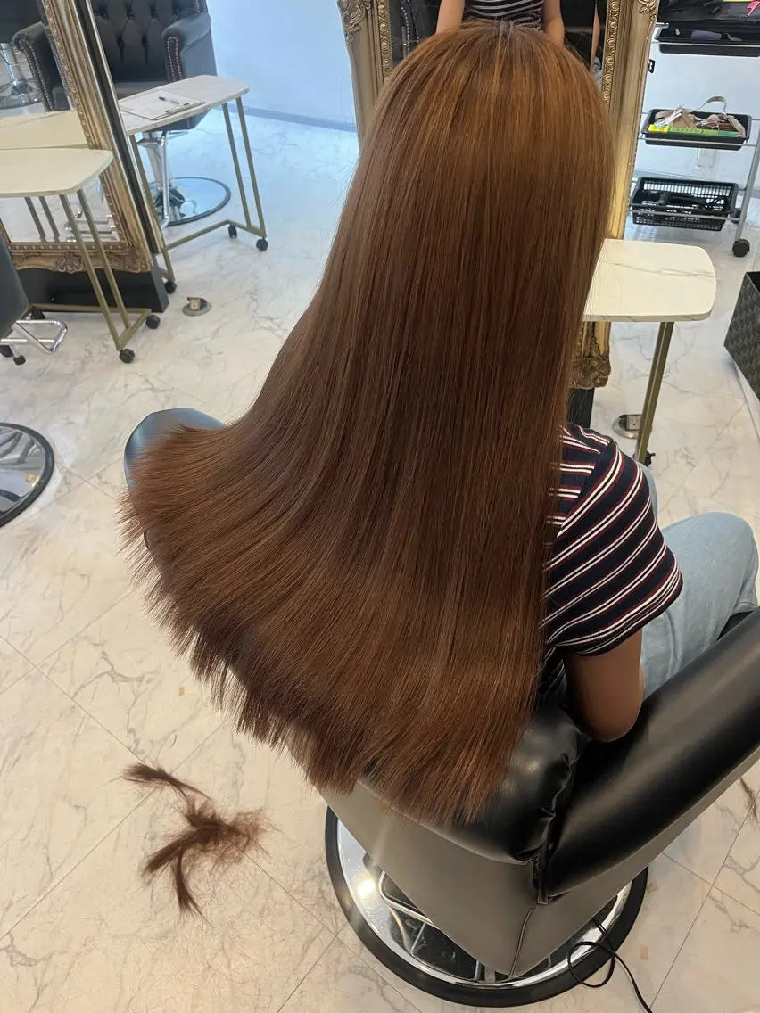 ロング エクステ ケアブリーチ&シール エクステの店和田翔莉のヘアスタイル