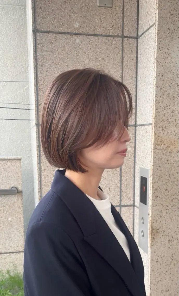 ショート カラー パーマ 🧃吉祥寺/ショート ボブ/カサイ🧃のヘアスタイル