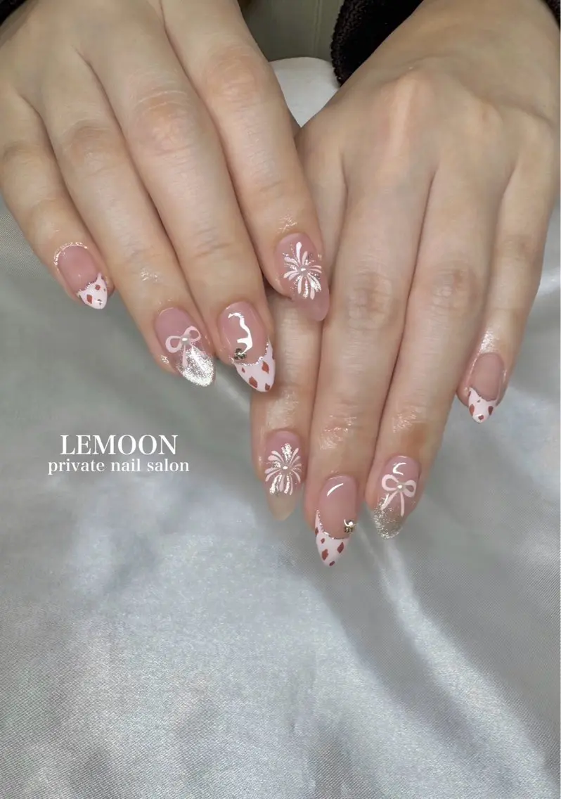 ネイル ワンホンネイル ハンドネイル nail salon LEMOONのネイルデザイン