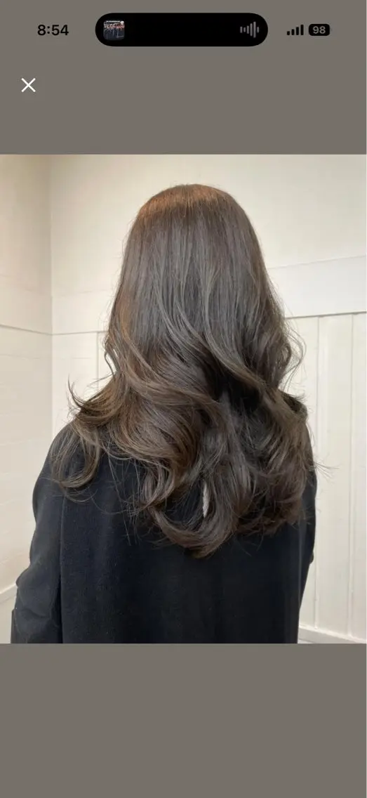パーマ ストレートパーマ カット ヘアカラー トリートメント ヘッドスパ ヘアセット 盛れる艶カラー× レイヤーカット/咲来のヘアスタイル
