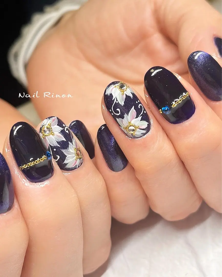 ネイル フラワーネイル ハンドネイル Nail Rinonのネイルデザイン