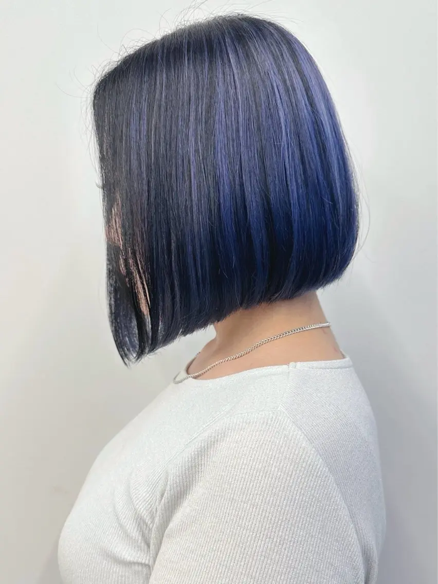 ショート カラー ヘアカラー ボブ/ゆるふわ ボブパーマ/とういのヘアスタイル