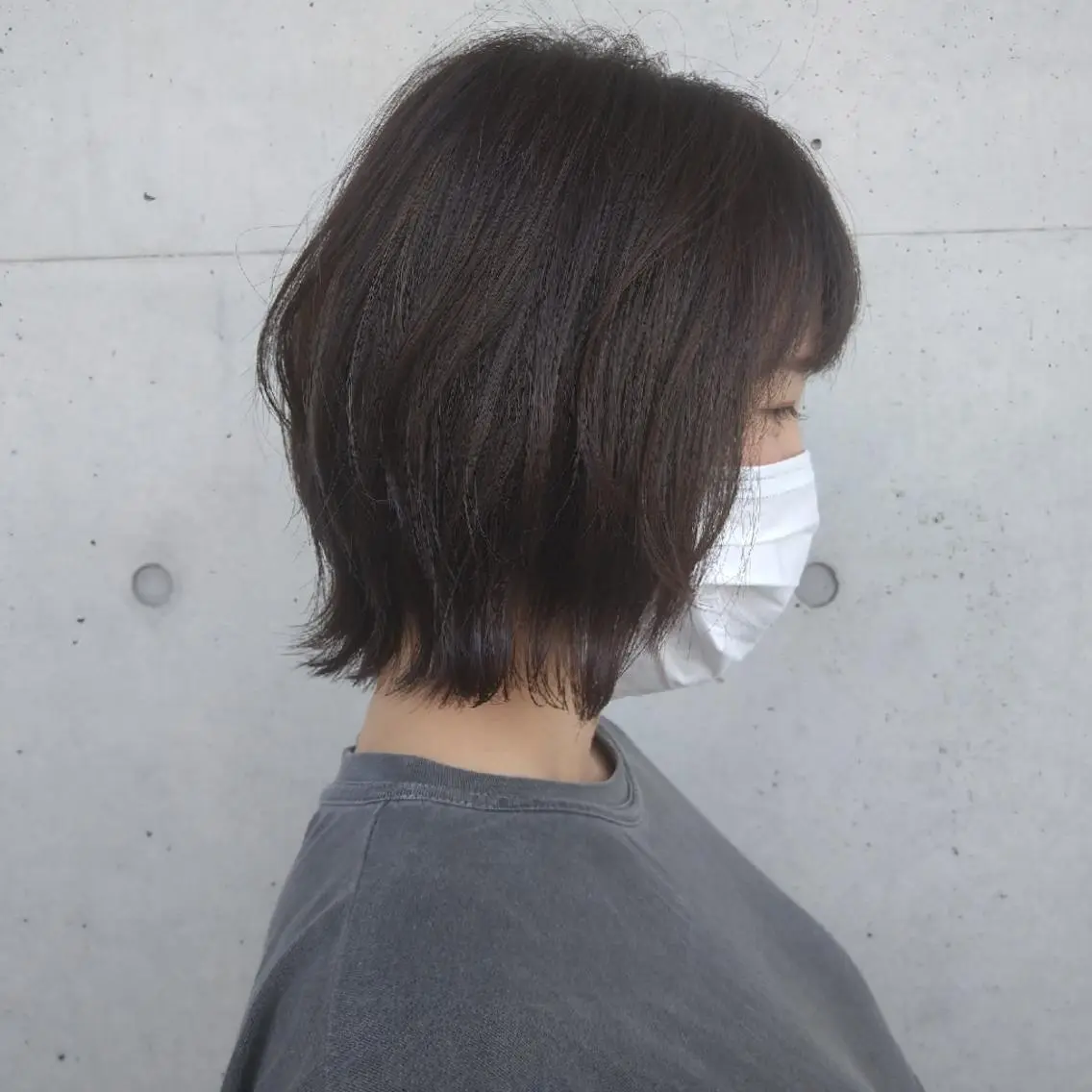 ミディアム 山田 智加のヘアスタイル