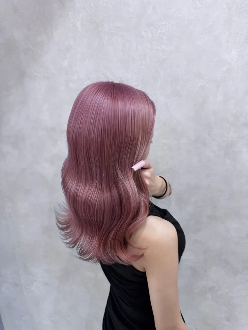 セミロング カラー ヘアカラー ブリーチ特化/新宿/ Rikoのヘアスタイル
