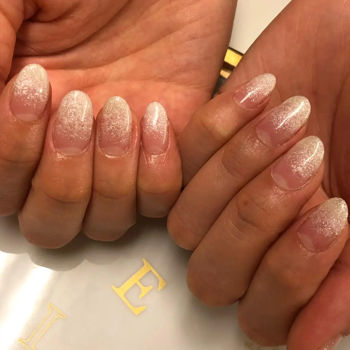 ネイル グラデーション ラメ(グリッター) ラメグラデーション シンプルネイル KIREIE NAILSのネイルデザイン
