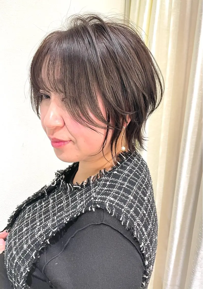 ショート 伸ばしかけ ショートヘア ウルフカット カット ヘアカラー トリートメント 骨格整形カット/ ショート✂️堀夢哉のヘアスタイル