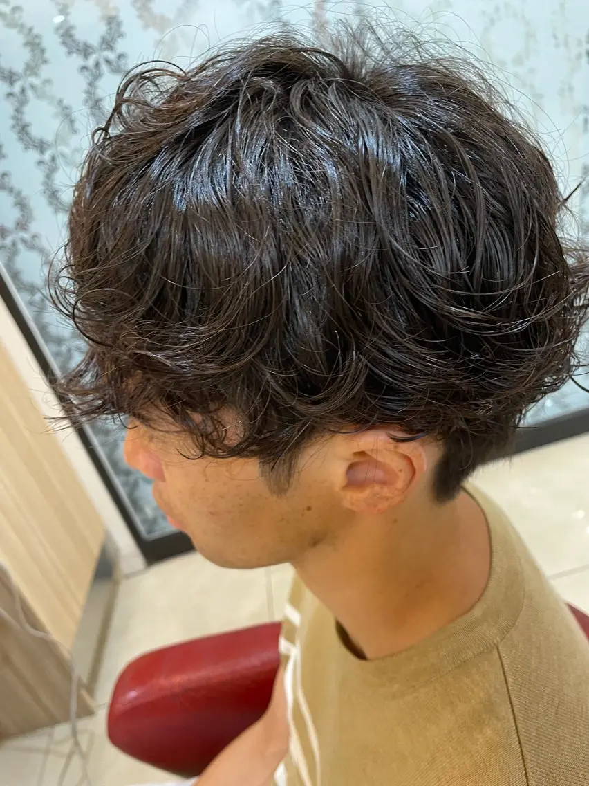 パーマ ナチュラルヘア 神田一瑳のヘアスタイル
