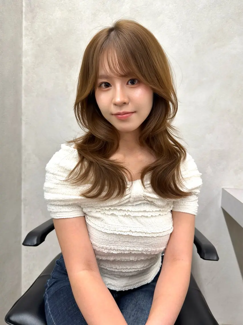 セミロング ✨レイヤー・ブリーチ なしダブル特化✨のヘアスタイル