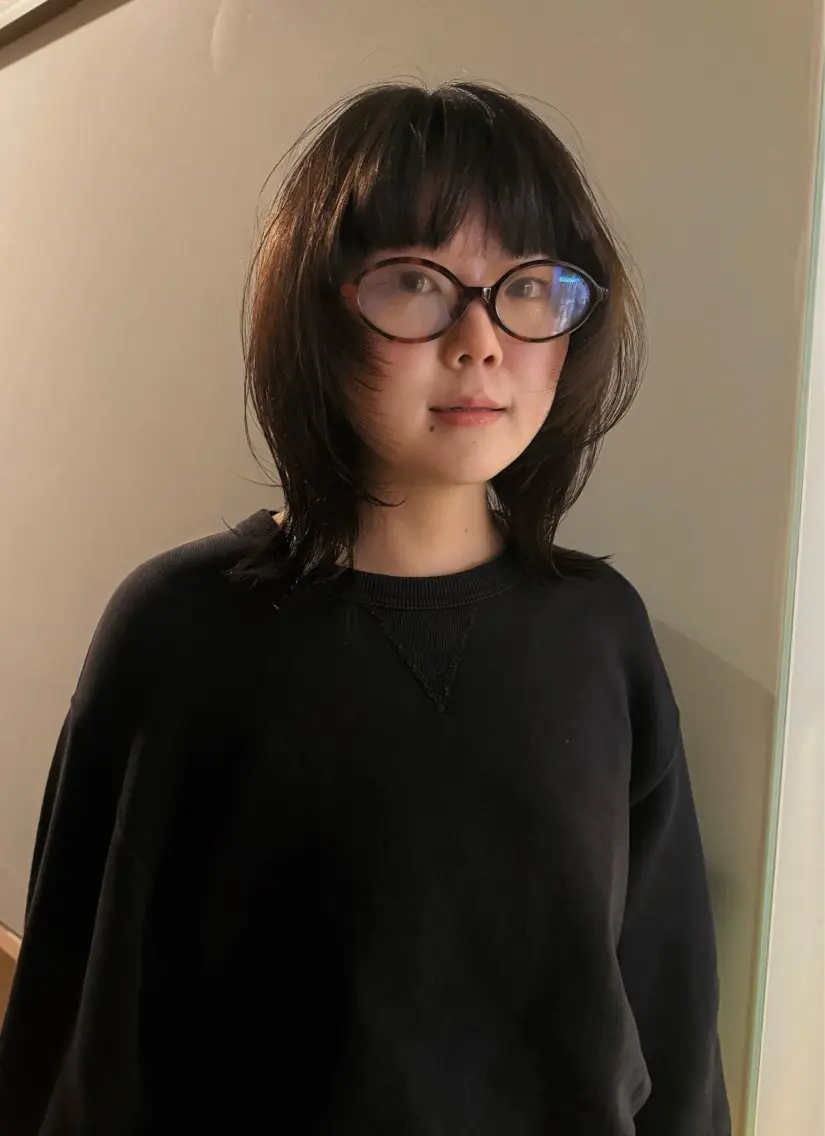 ミディアム カラー 南部 綾音のヘアスタイル