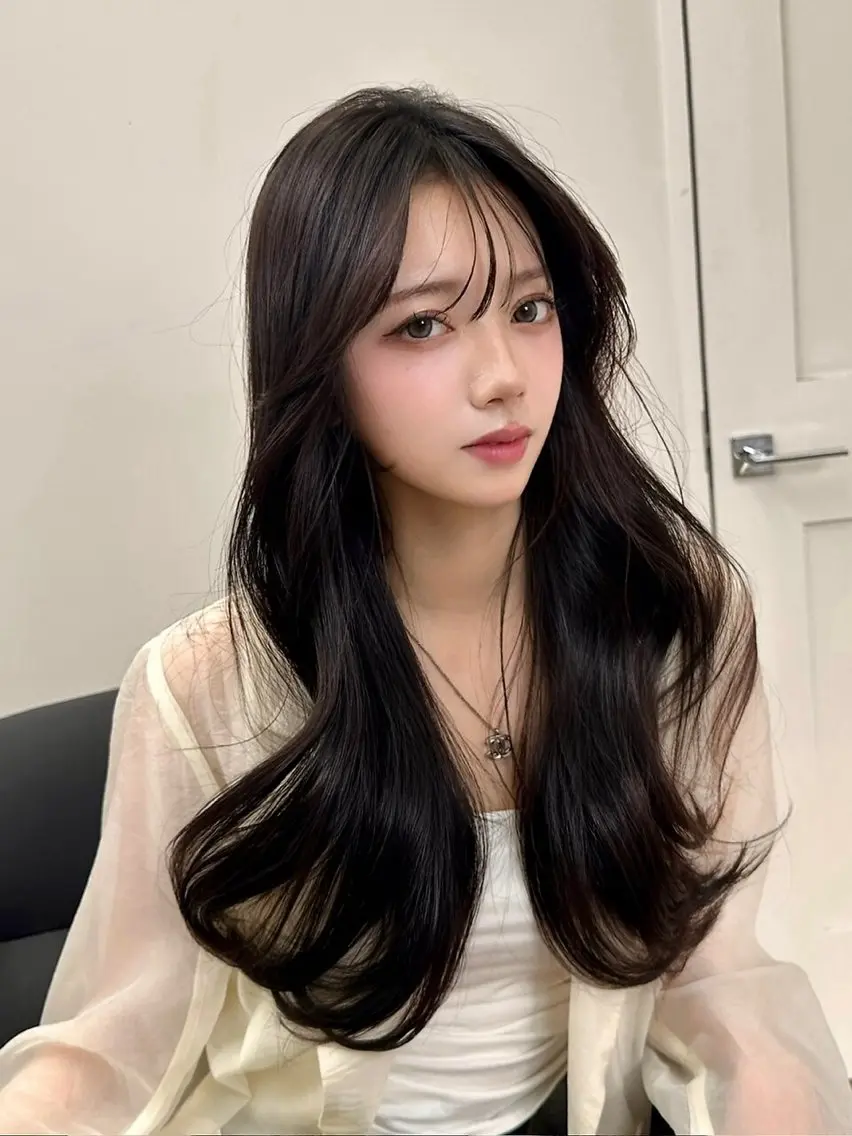 ロング カット ヘアカラー トリートメント 田村 聖輝のヘアスタイル