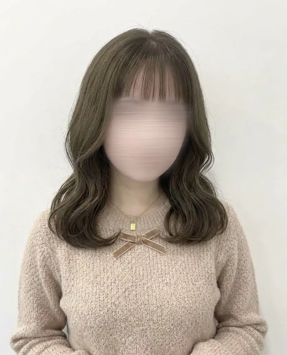 ( 🪽骨格似合わせセット ) 小顔カット+カラー+浸透Treatmentの写真