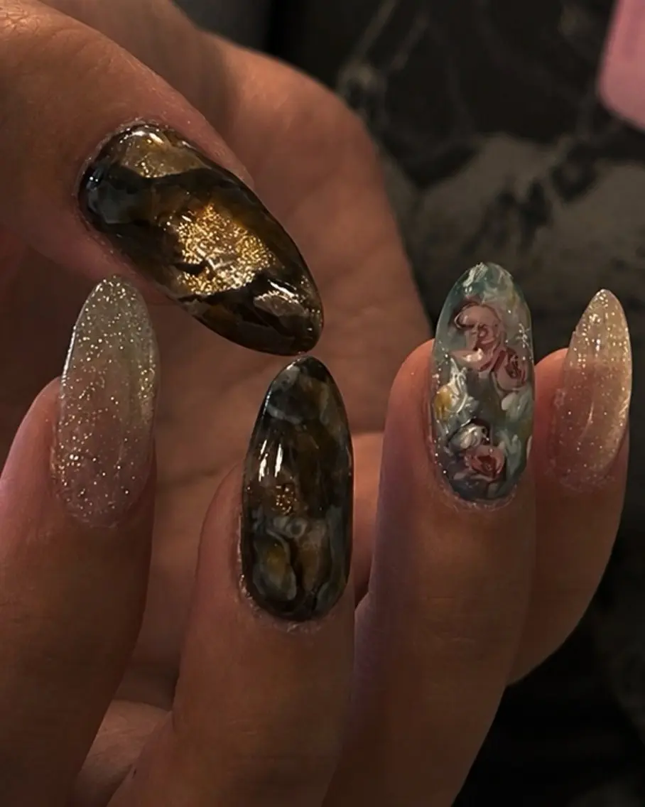 ネイル ニュアンスネイル ハンドネイル ハンドケア Hal nail 立川mitsukiのネイルデザイン