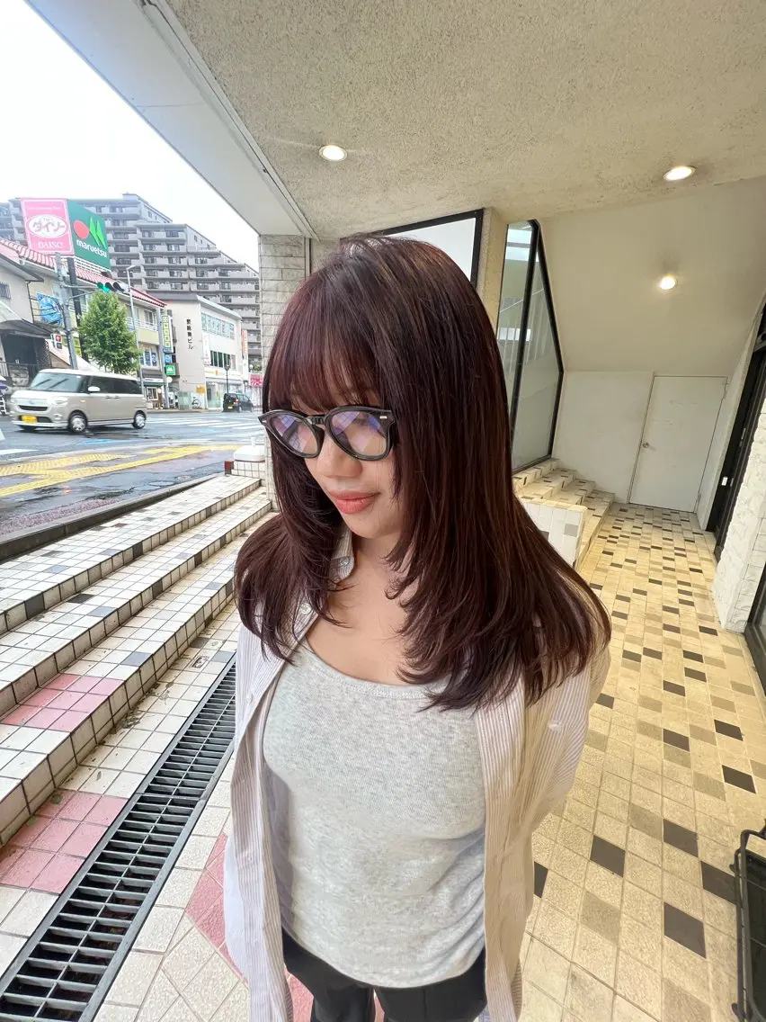 カット＋顔周り部分縮毛矯正＋3stepトリートメントの写真