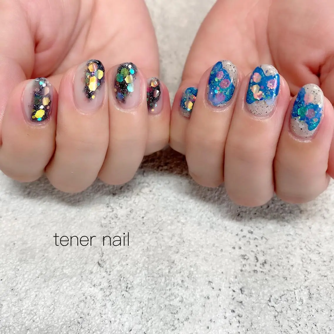 ネイル キラキラネイル テネルネイル tener nailのネイルデザイン