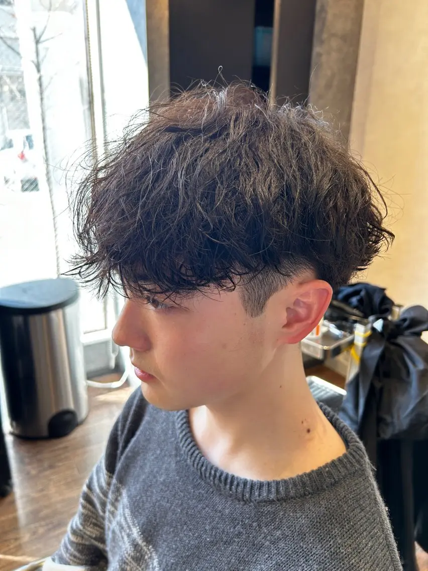 ショート カット パーマ 小貫 航平のヘアスタイル