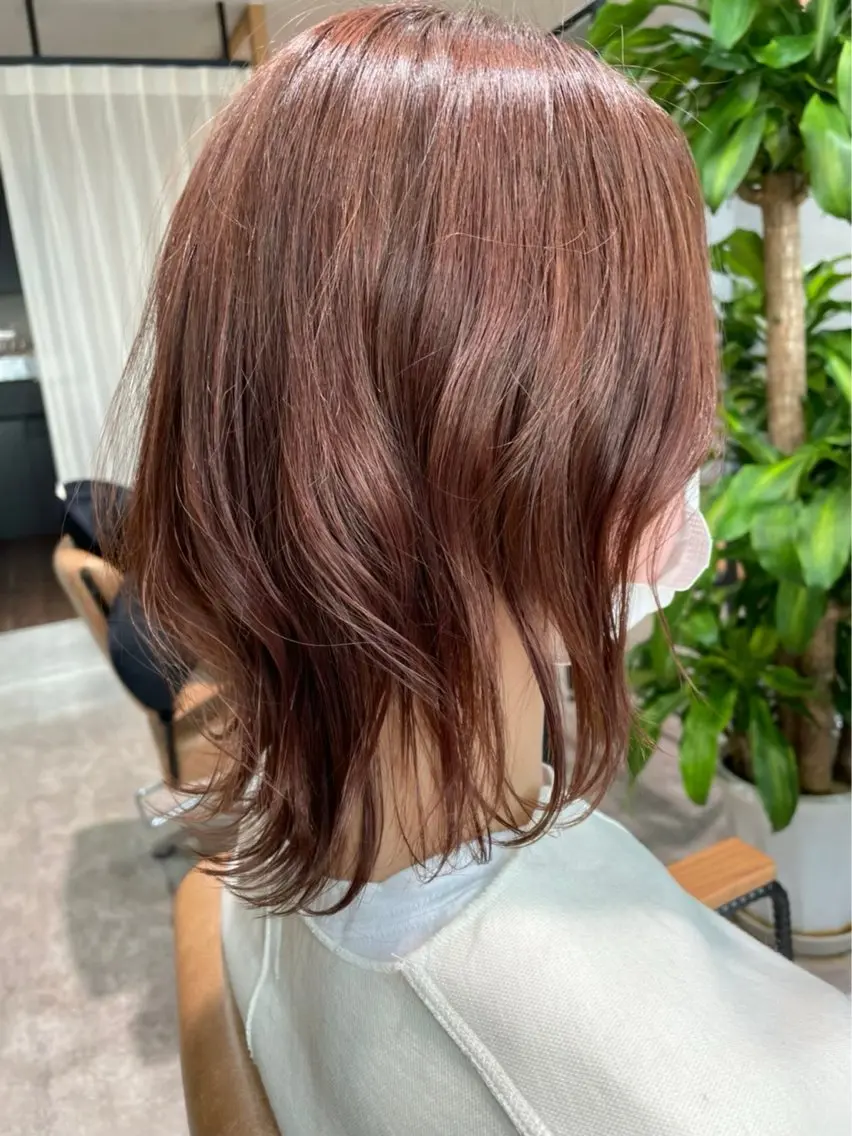 ミディアム カラー ヘアカラー 佐伯 美麗のヘアスタイル