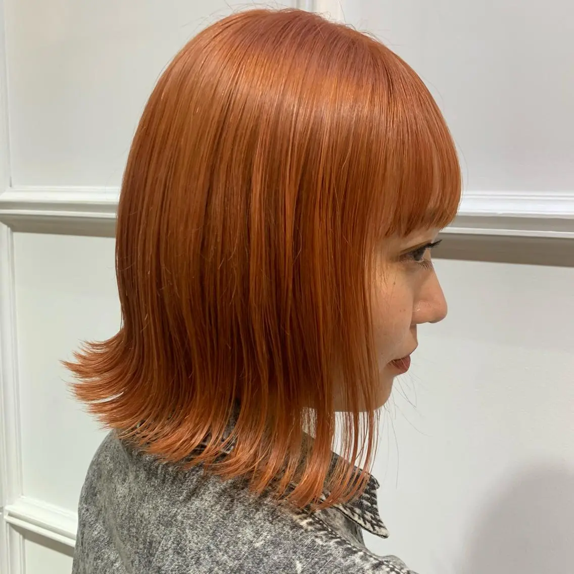 ショート カラー ブリーチ ピンクカラー 髪質改善カラー&TR 縮毛矯正/弱酸性矯正のヘアスタイル