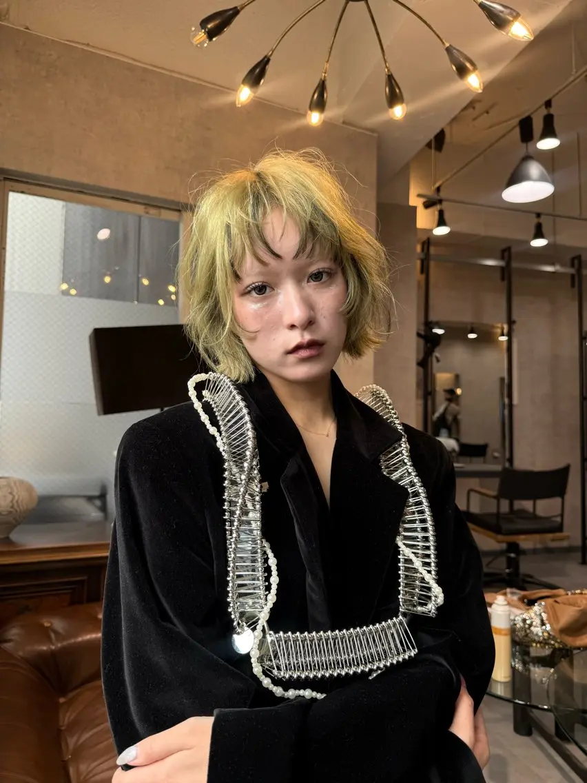 ショート カラー ヘアアレンジ Tei /ileのヘアスタイル