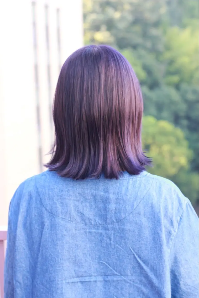 ミディアム カラー ラベンダーカラー ヘアカラー Viage （ビアージュ）のヘアスタイル