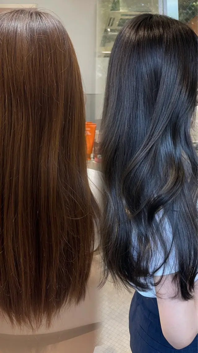 ロング カット ヘアカラー 透明感カラー/ レイヤー🤎mamiのヘアスタイル