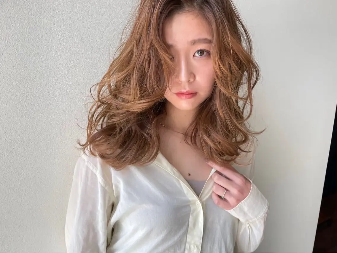 セミロング レイヤーカット カット ヘアカラー トリートメント peige 斉藤✨大人ヘアー✨のヘアスタイル