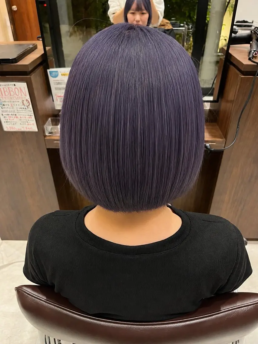 ショート ヘアカラー 🍀透明感ナチュラル カラー🍀じゅんのヘアスタイル