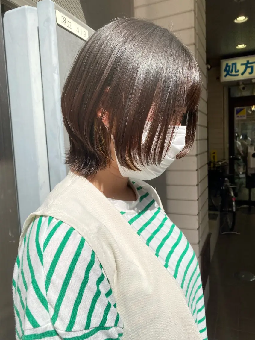 カラー ブラウンカラー ヘアカラー 中村 彩夏のヘアスタイル
