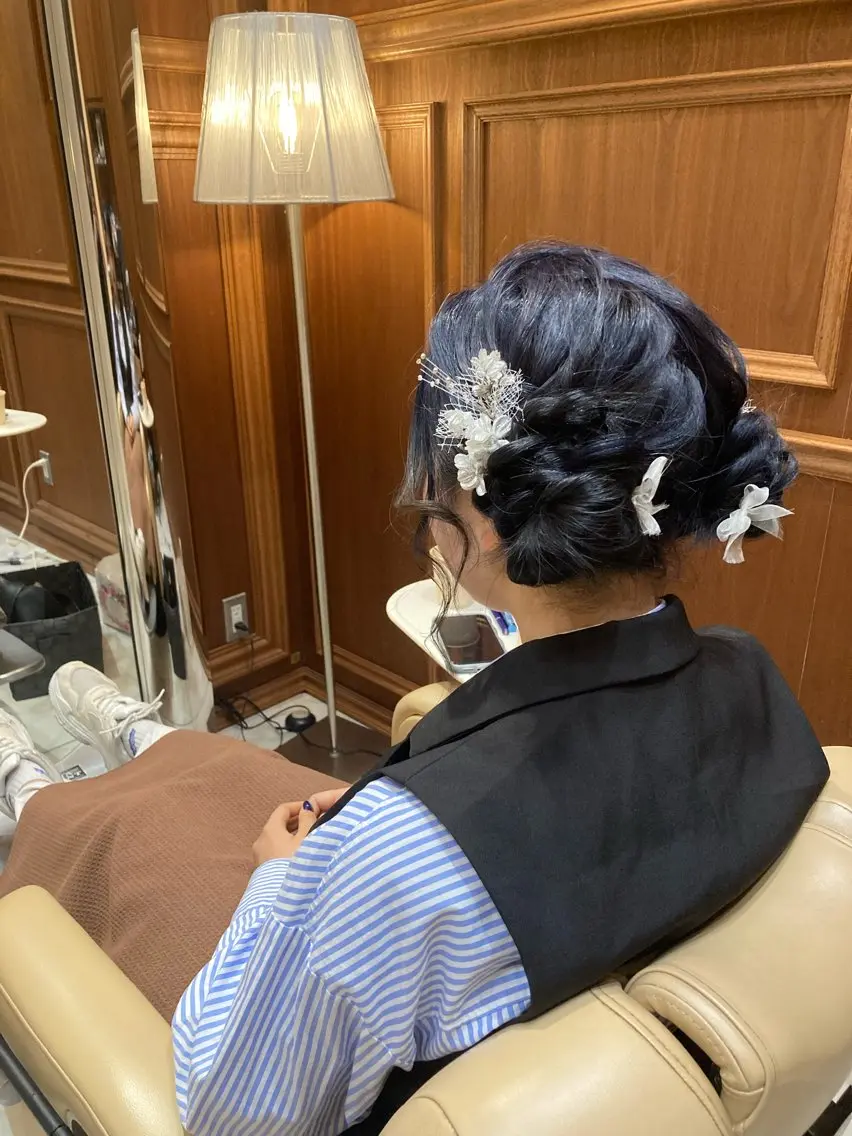 ヘアアレンジの写真