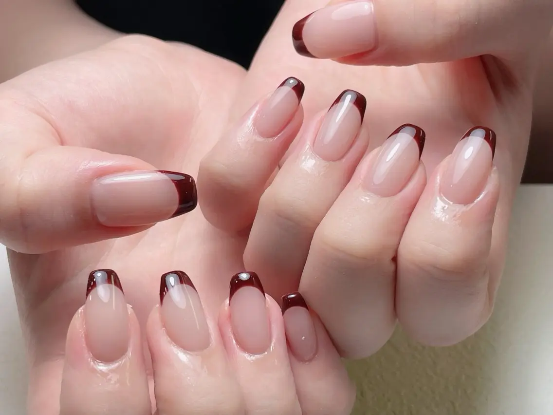 ネイル チークネイル 長さ出し フレンチネイル ジェルネイル 韓国ネイル 中野駅から2分 MEO NAILのネイルデザイン