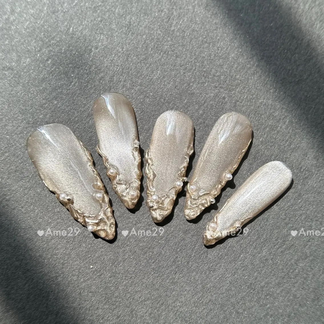 ネイル 長さ出し ネイルチップ AME29 Nail ネイルサロンのネイルデザイン